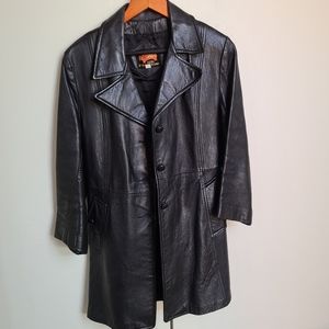 VINTAGE GOLDEN STATE Genuine Leather Coat